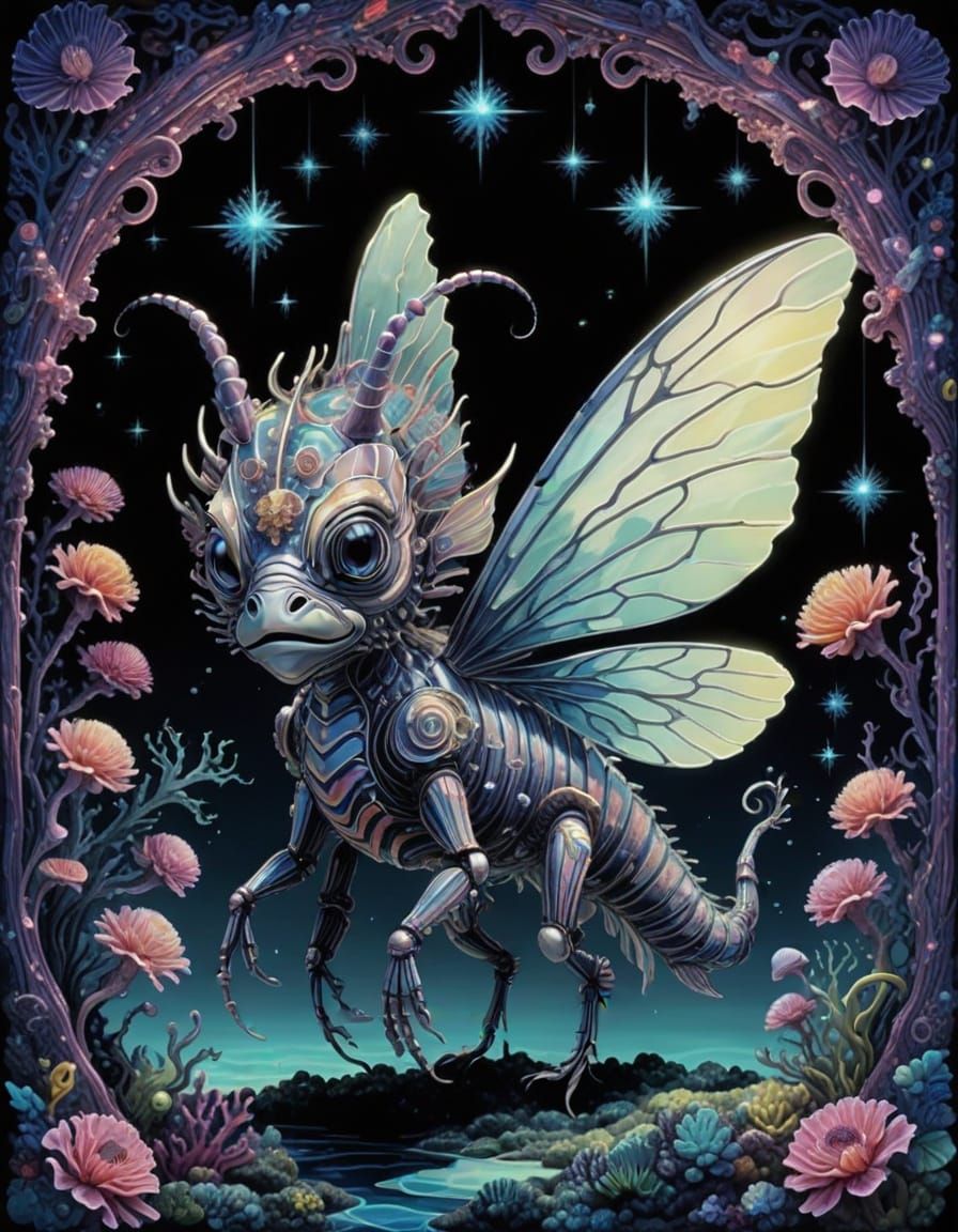 Fairytale Sea Folk Inspired by Lionfish and Fairy