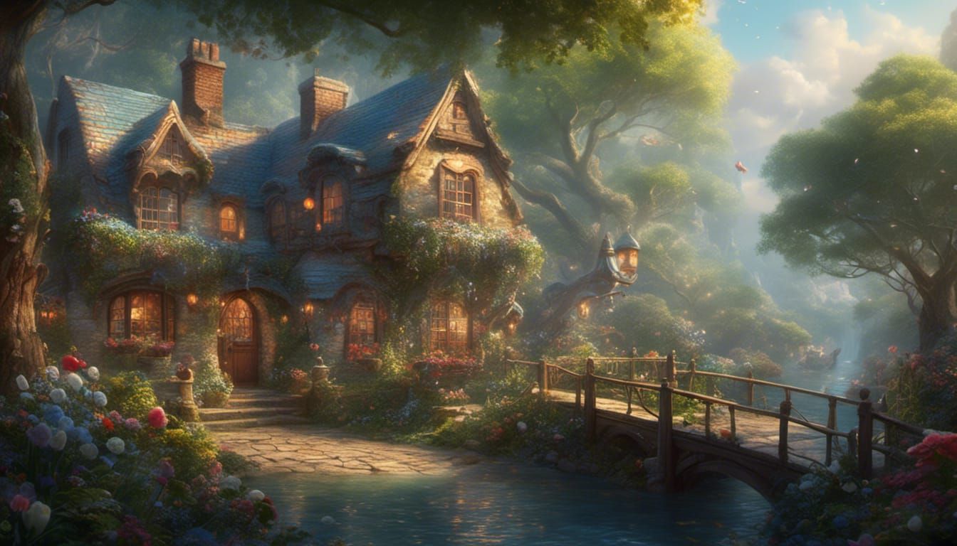 Disney Cartoon in Ethereal Fantasy Style