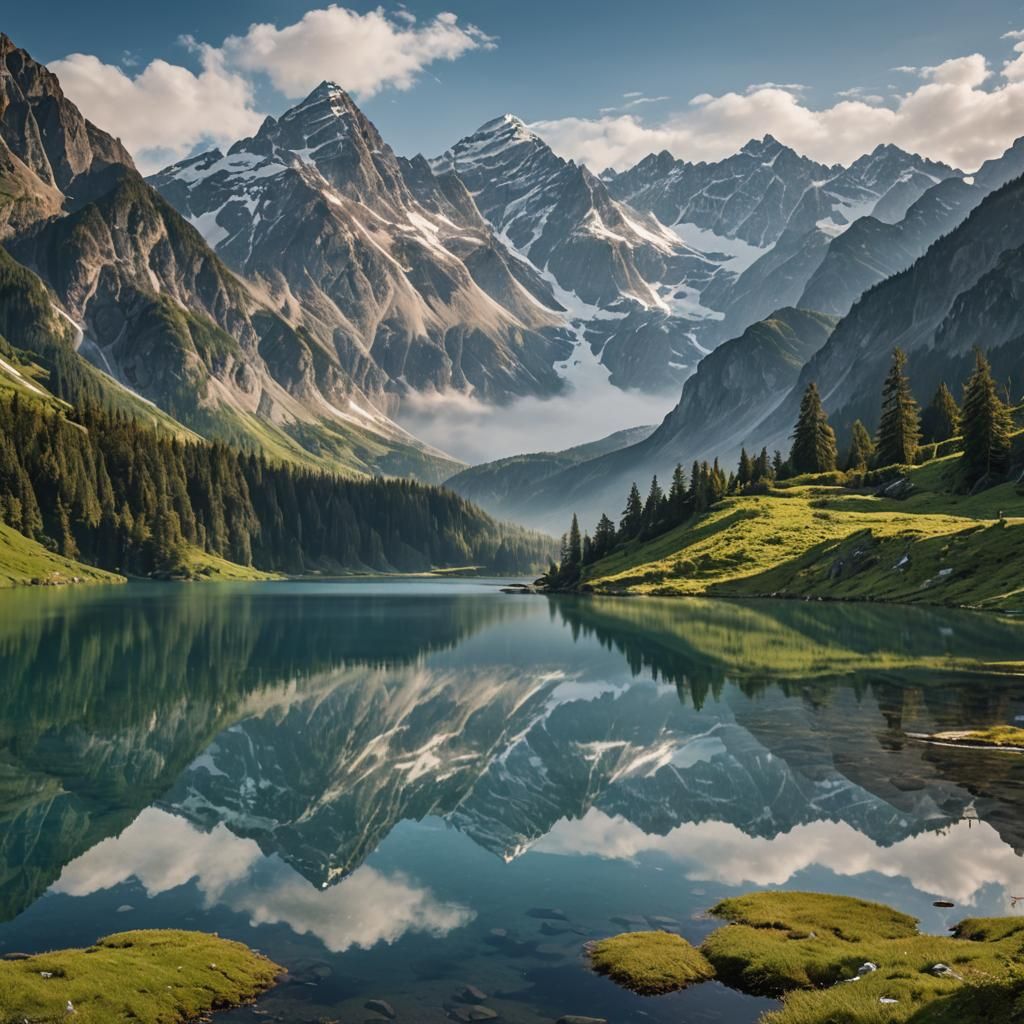 Majestic Mountain Range Landscape Photography