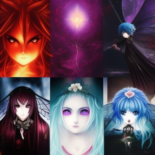 Gothic Fairy Bloodlust in Anime Key Visual Style
