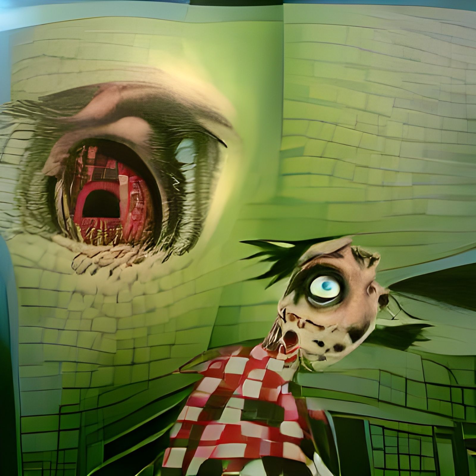 Hyperdetailed Surreal Horror Artwork