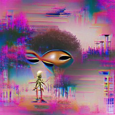 Abstract Extraterrestrial AI Interpretation