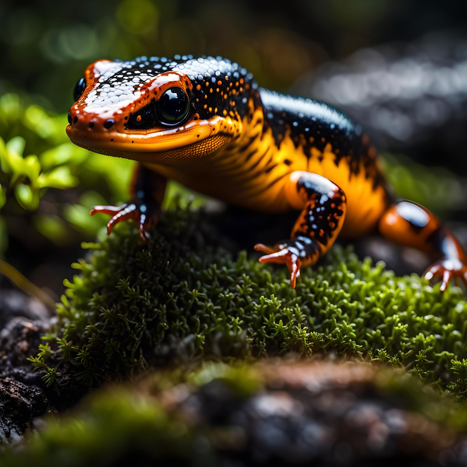 Epic Macro Photo of a Majestic Salamander