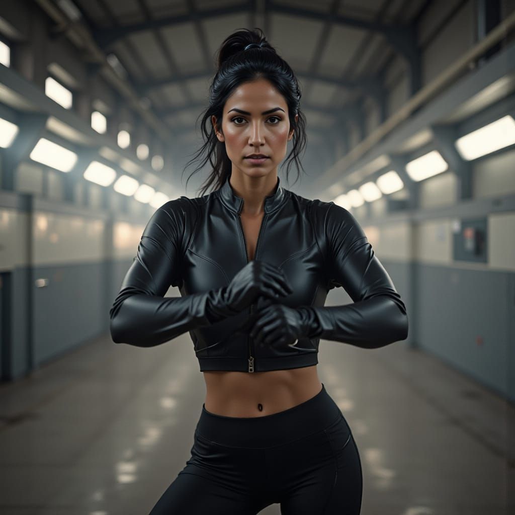 Epic Heroic Athlete in Cinematic Sport Outfit