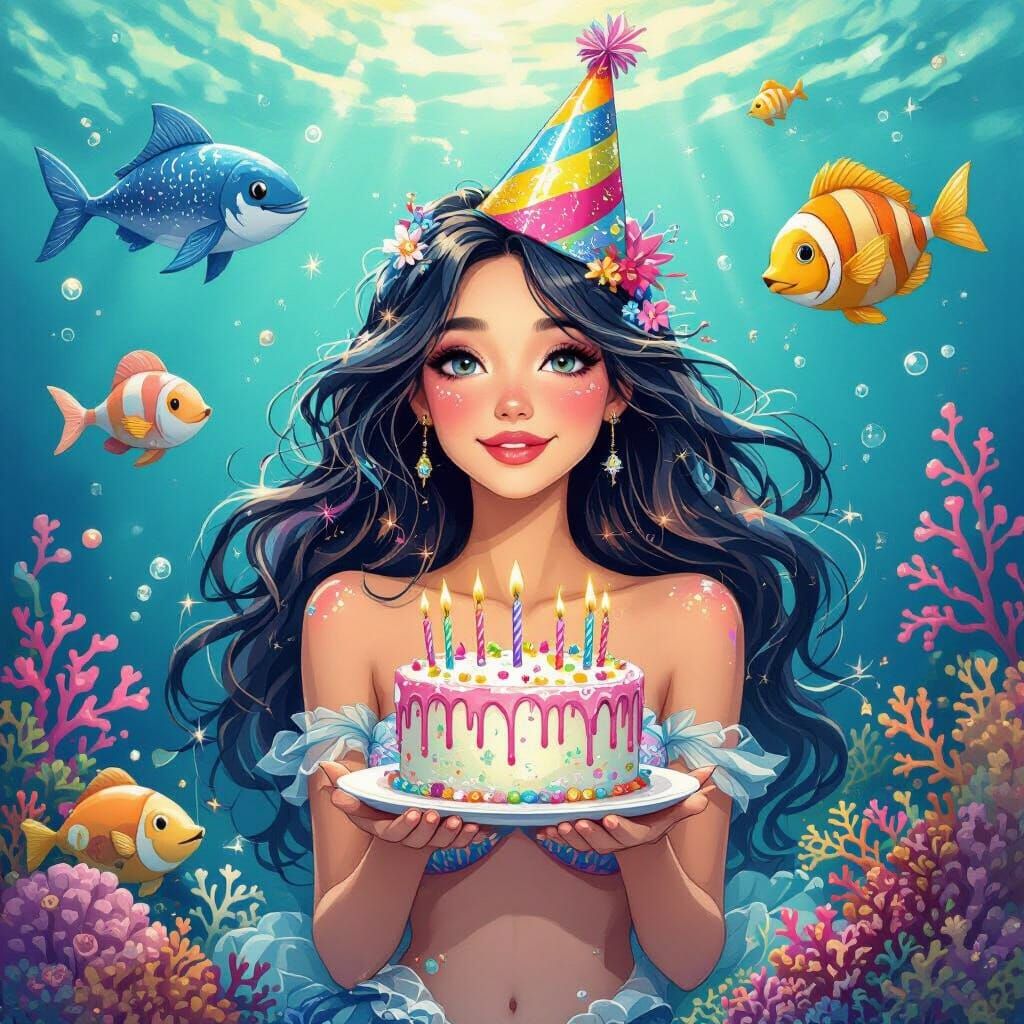 Mermaid Birthday Celebration with Ocean Friends