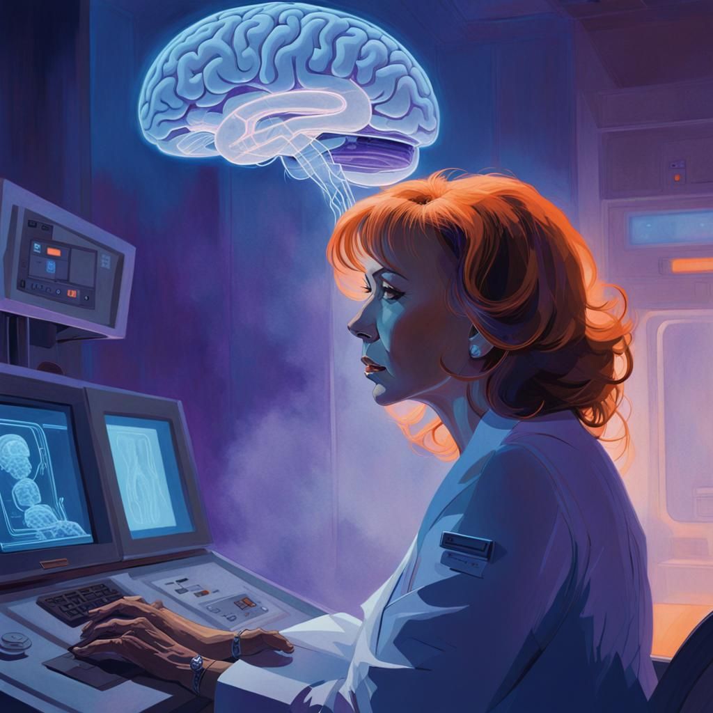 Joy Behar Brain Scan Concept Art