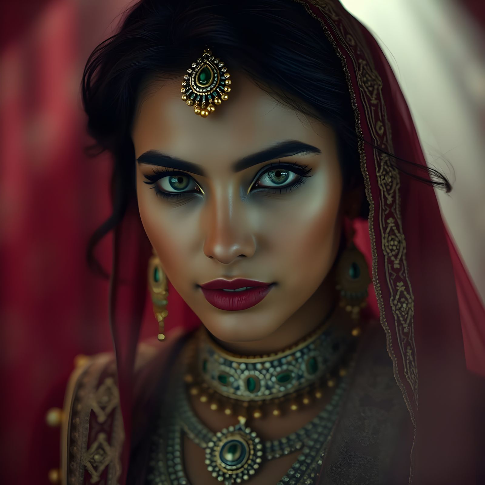 Mysterious Eastern Woman in Fine Art Photograph