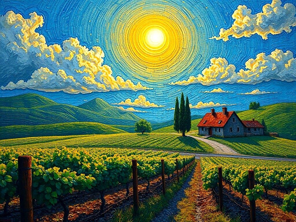 Vineyard painting