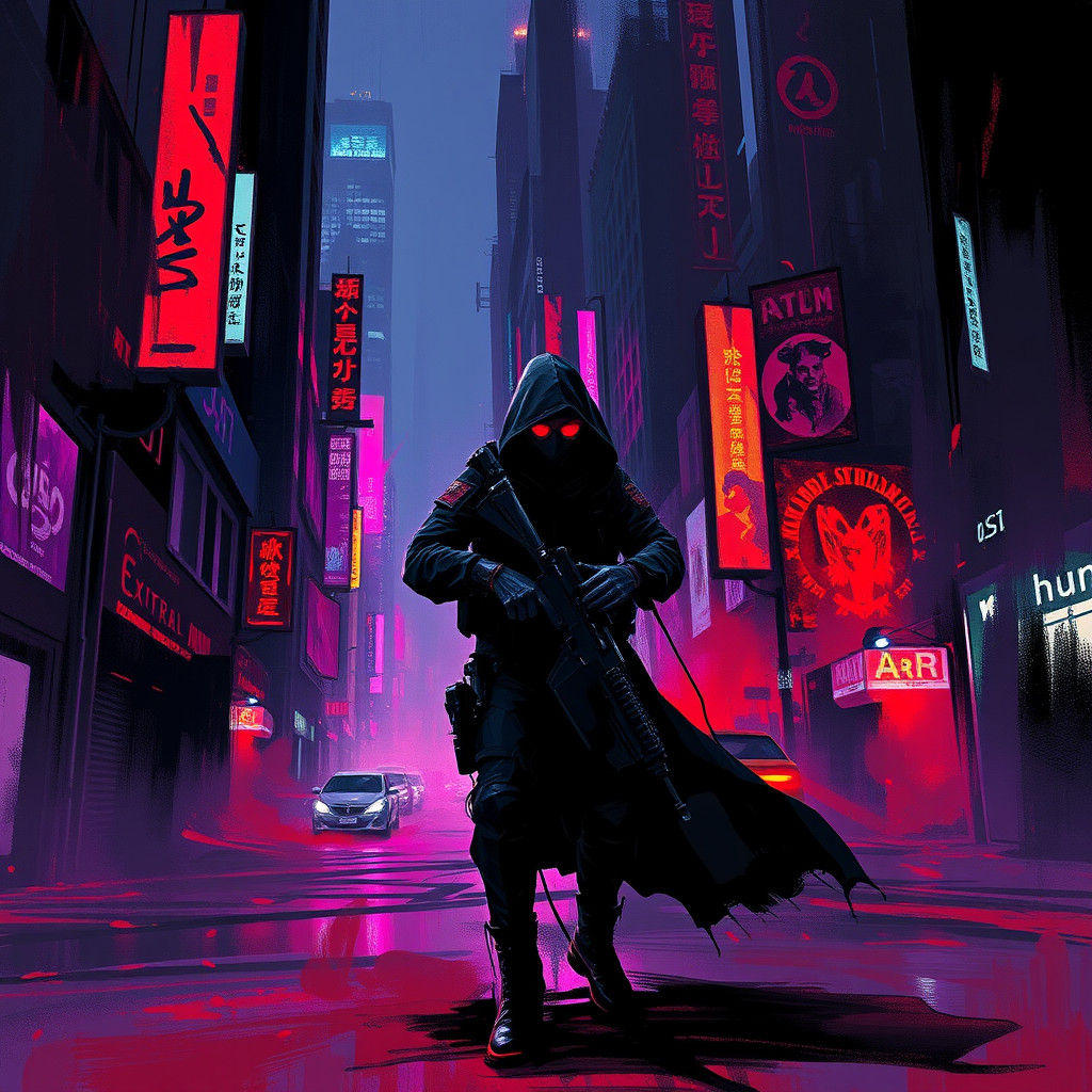 Gothic Patrol in a Dark Metropolis