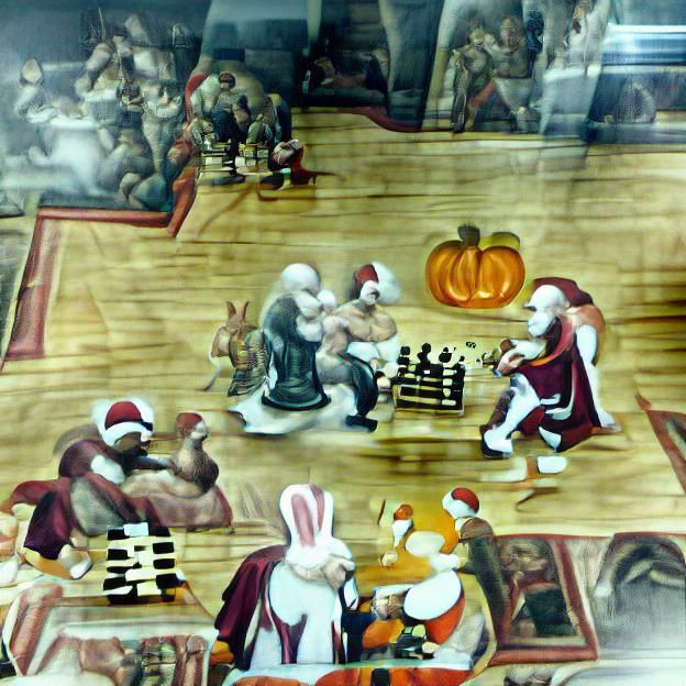 Holiday Icons Clash in Surreal Chess Boxing Match