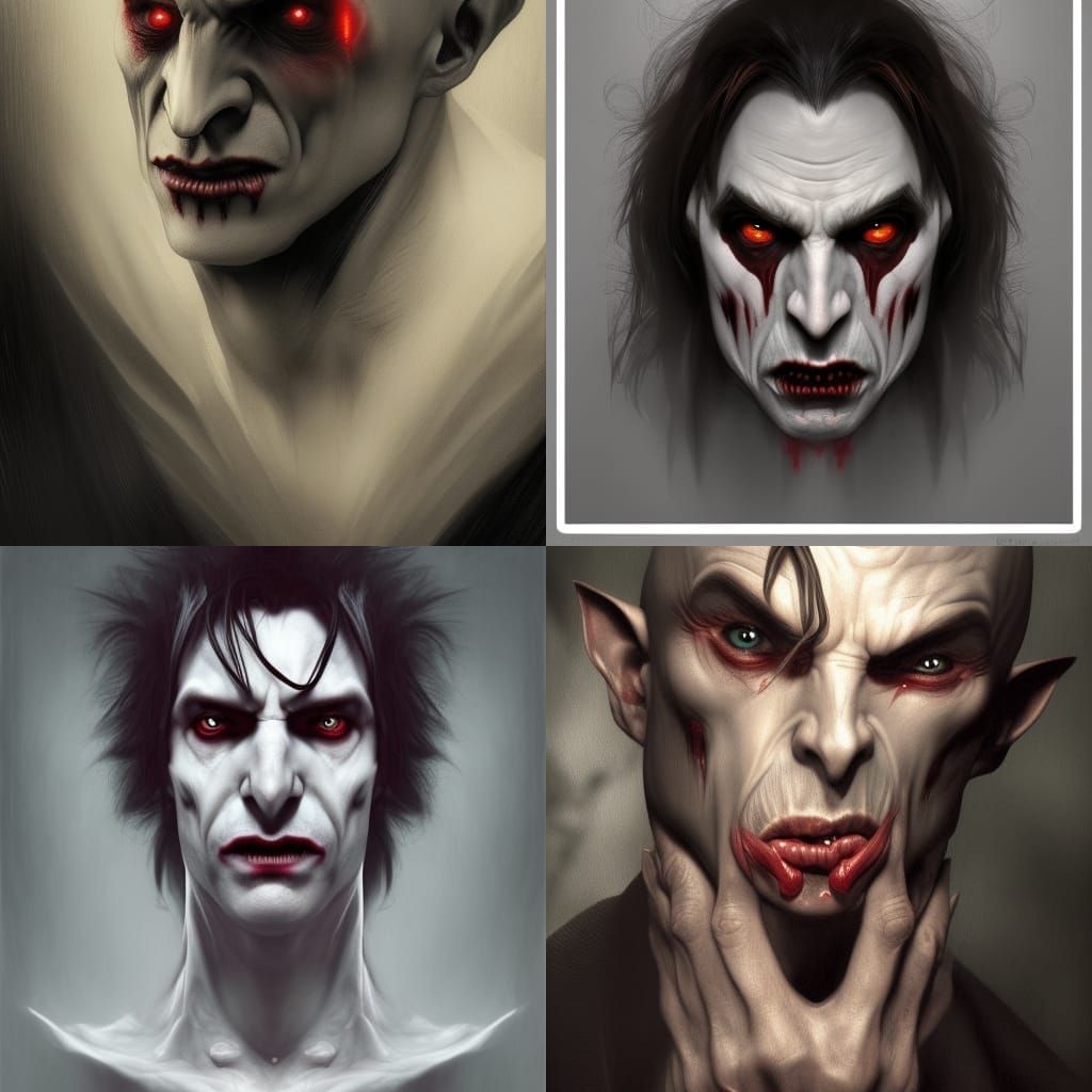 Photorealistic Nosferatu Vampire Portrait in Unreal Engine 5