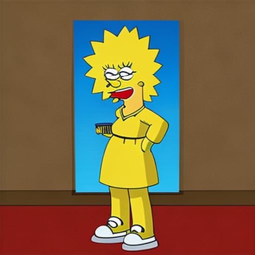 Lisa Simpson Album Cover Art