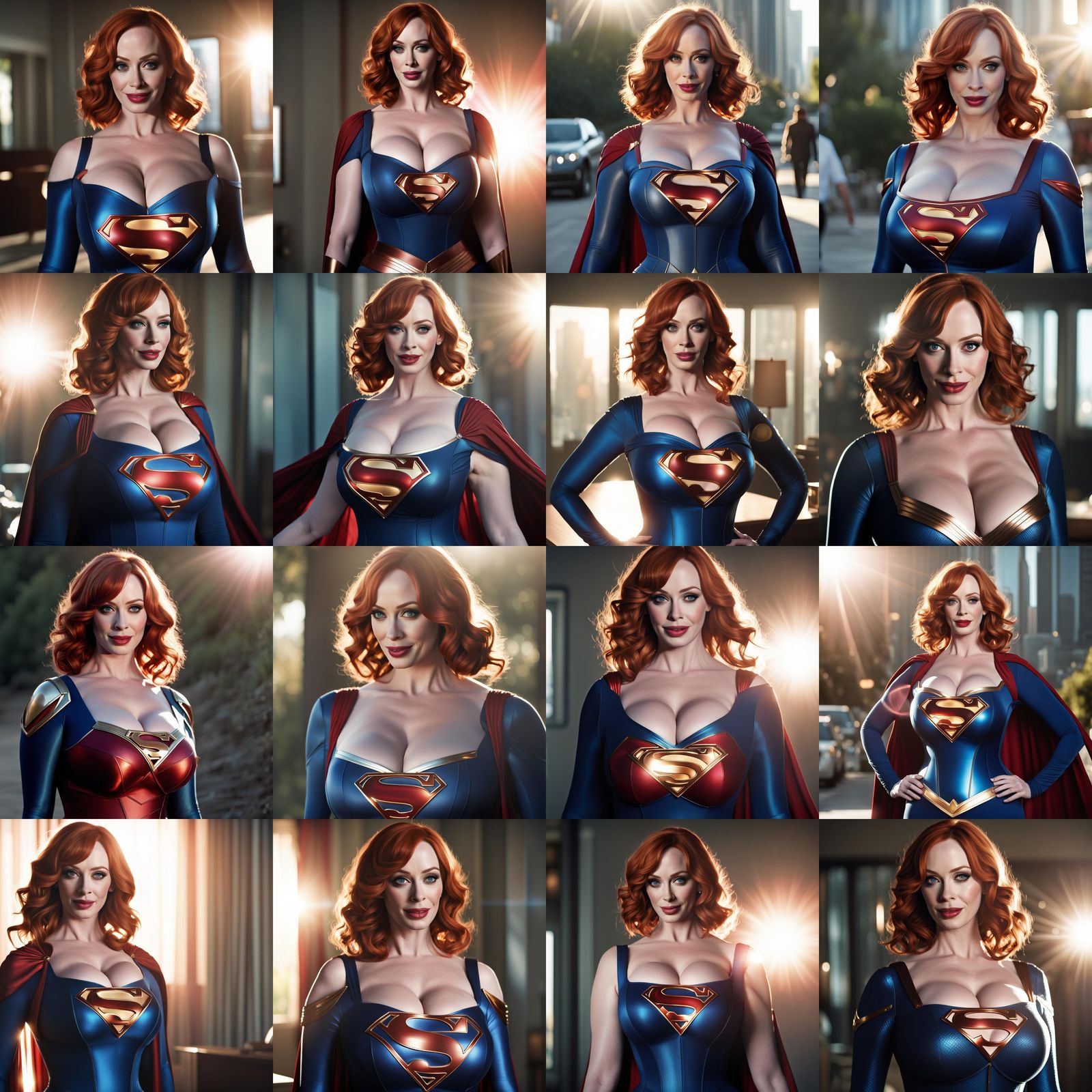 Glamorous Supergirl Portrait in 4K Photorealistic Style