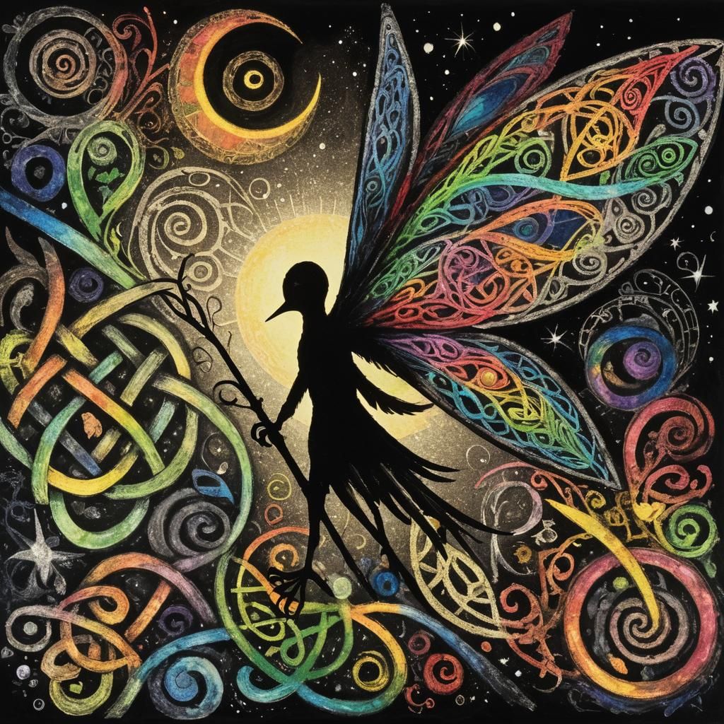 Psychedelic Snail in a Fantastical Future Cityscape