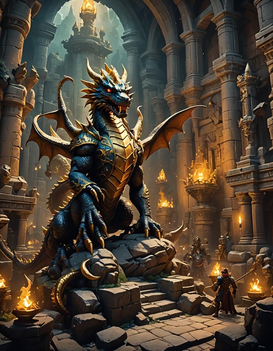 dragon guarded treasure vault