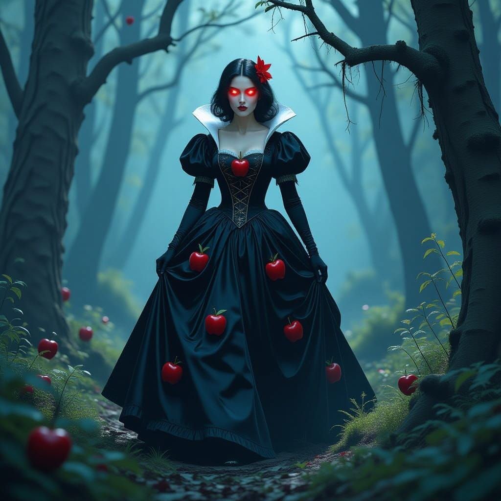 Snow White: Gothic Enchantress in Springtime