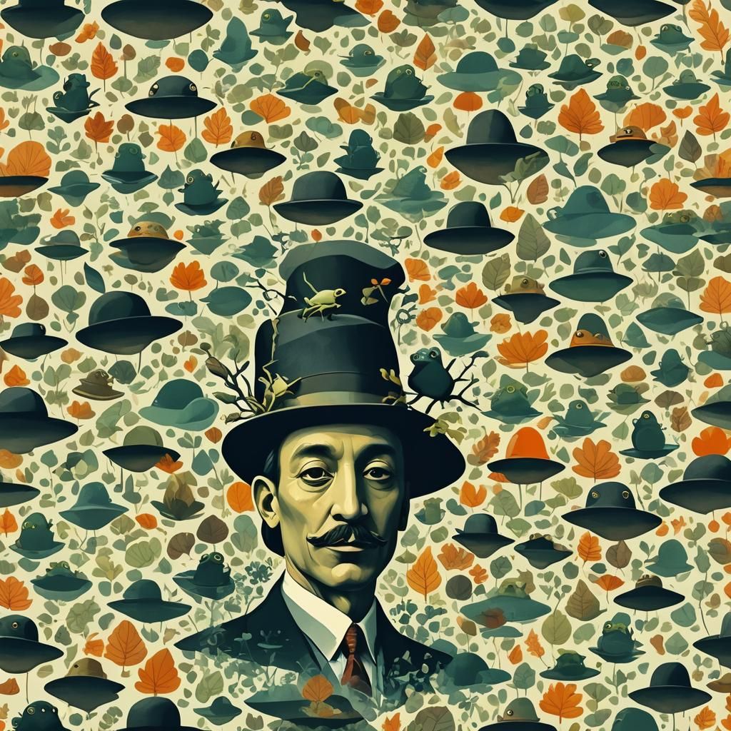 Frogs in Hats: A Surreal Mindscape Concept Art