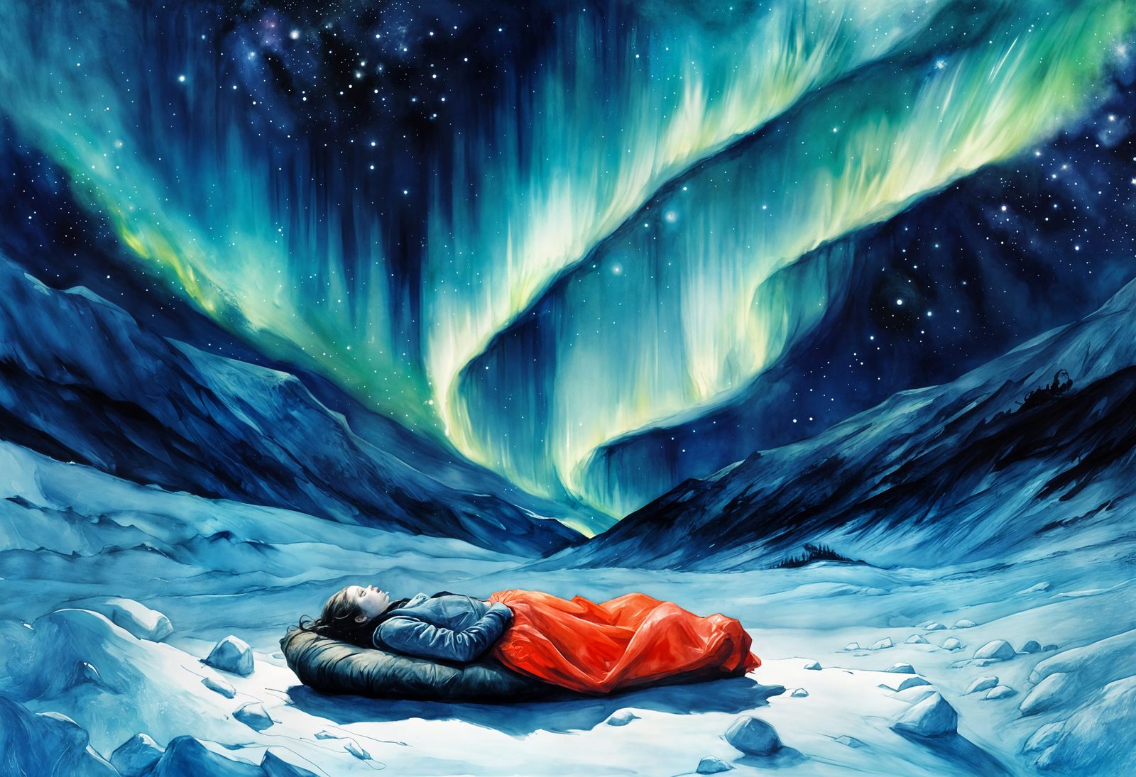 Dreaming Under the Arctic Night Sky
