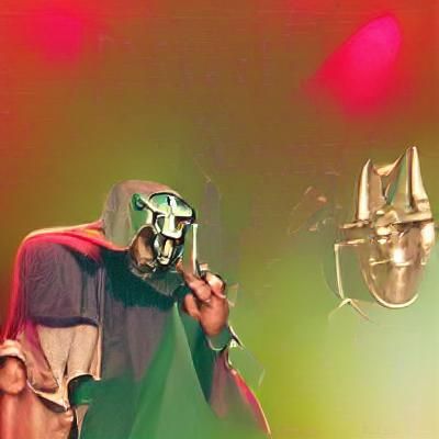Graffiti Art Portrait Inspired by MF DOOM