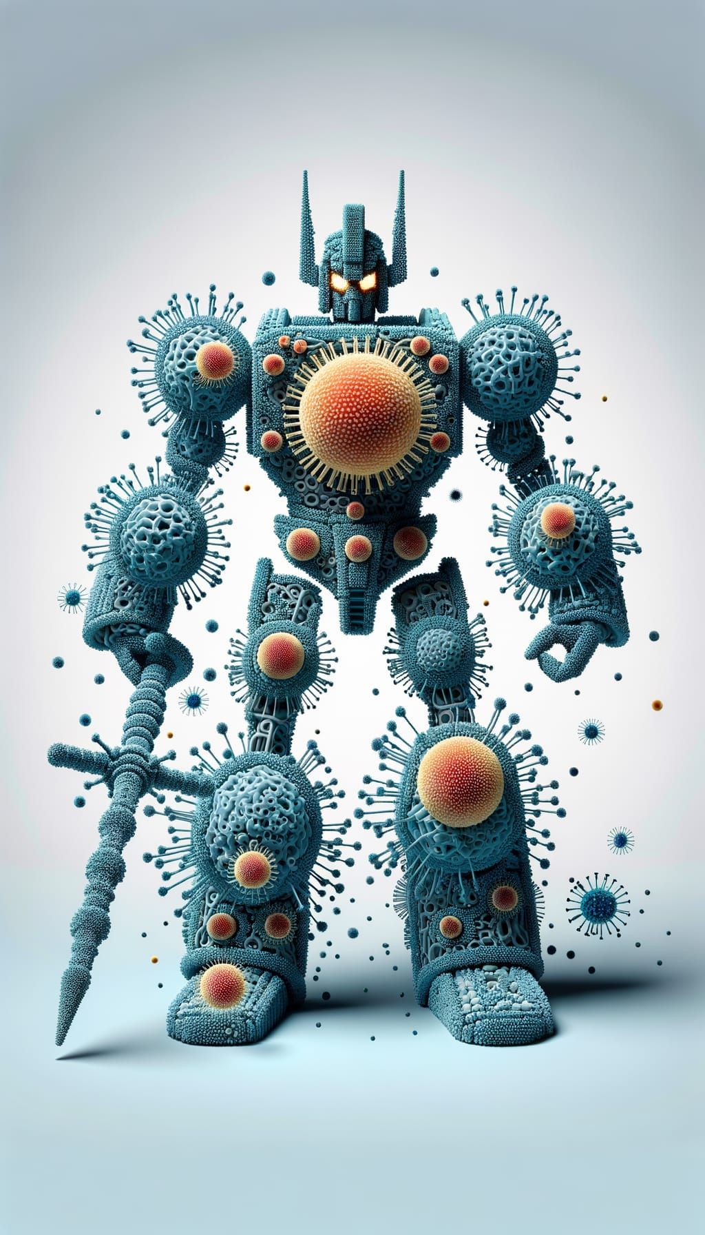 Intriguing Transformer Robot Made of Viruses