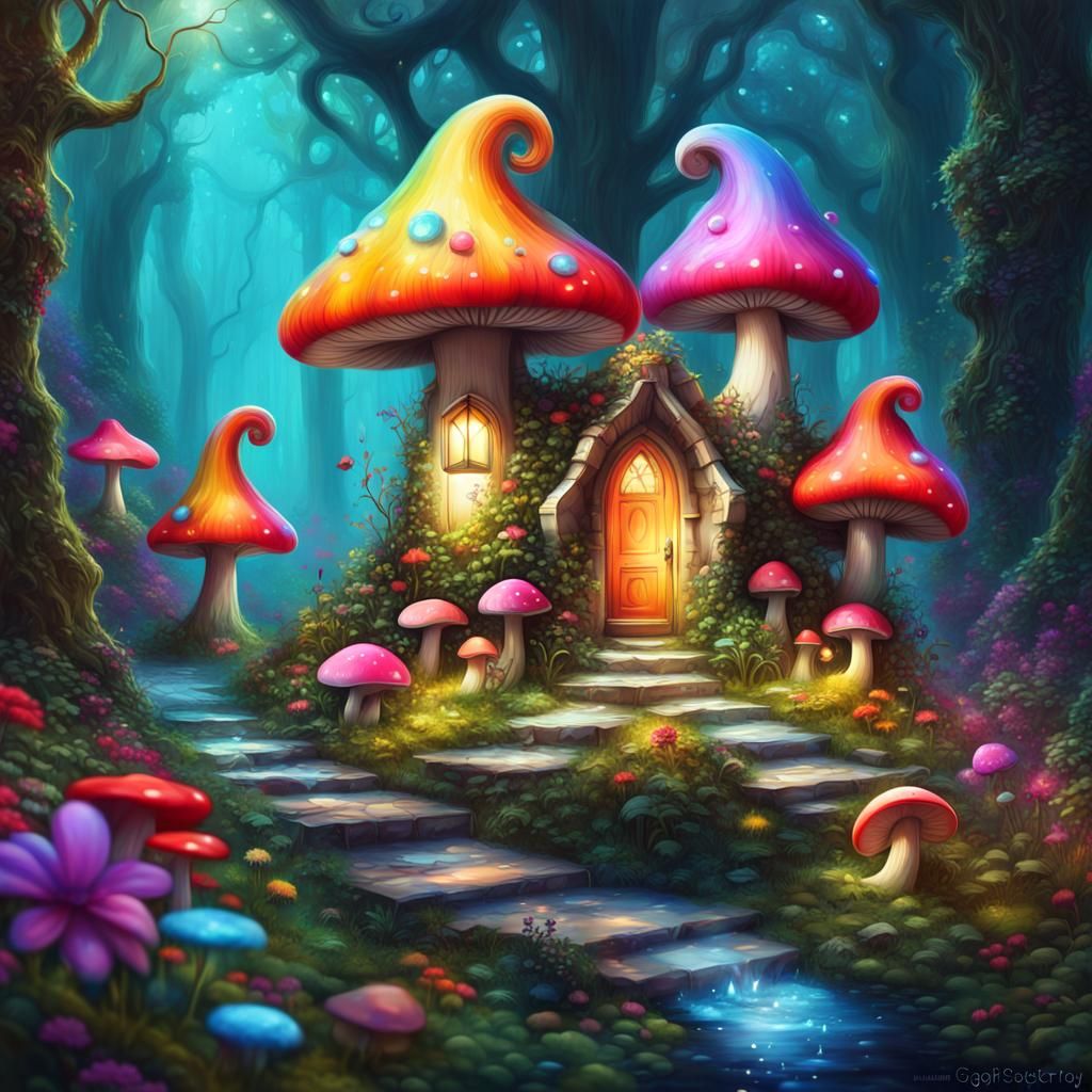 Enchanted fairy garden