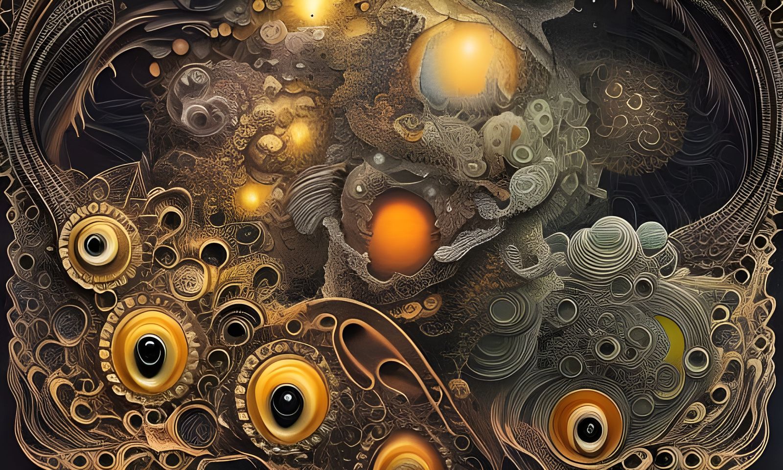 Absurd Talking Duck in Baroque Generative Art Style