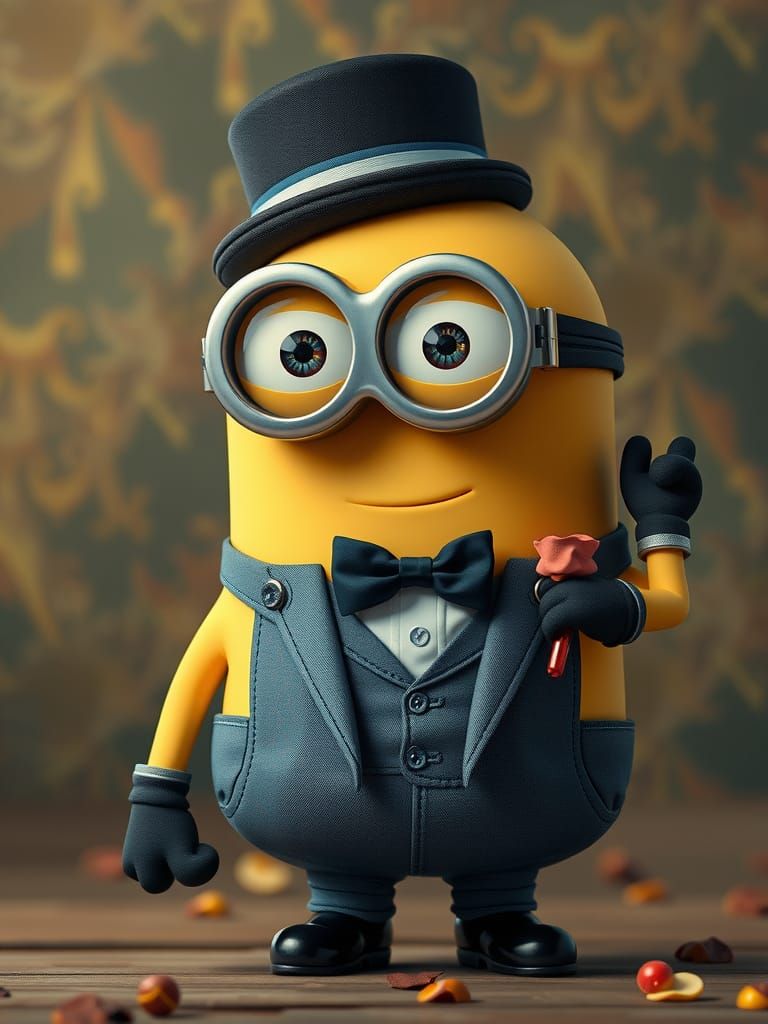 Minion Groom in Detailed Digital Art Style