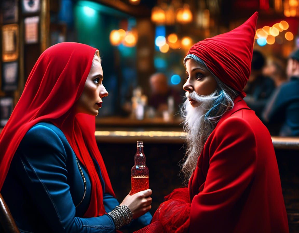 gnome lady and friend