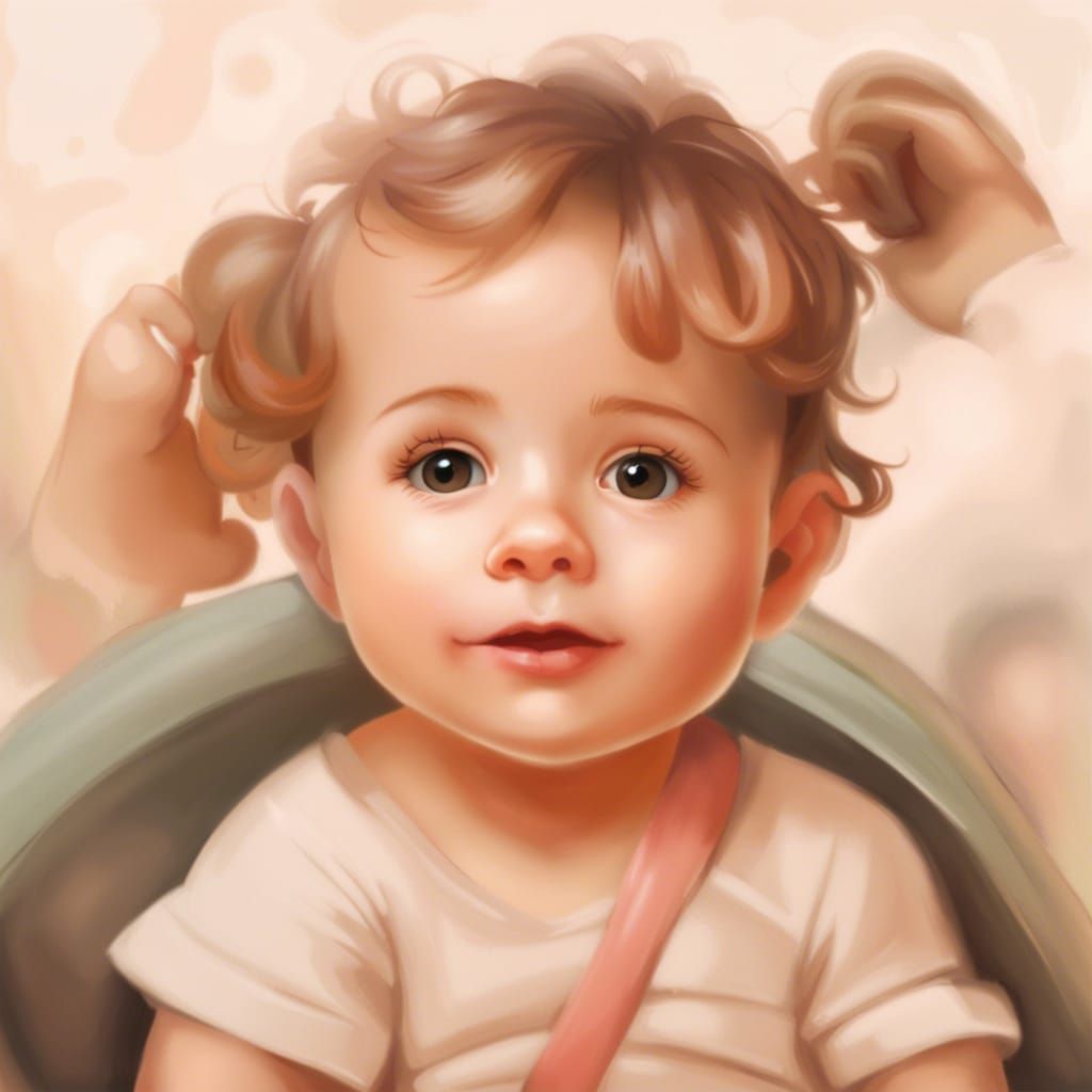 Adorable AI-Generated Image of a Cute Baby