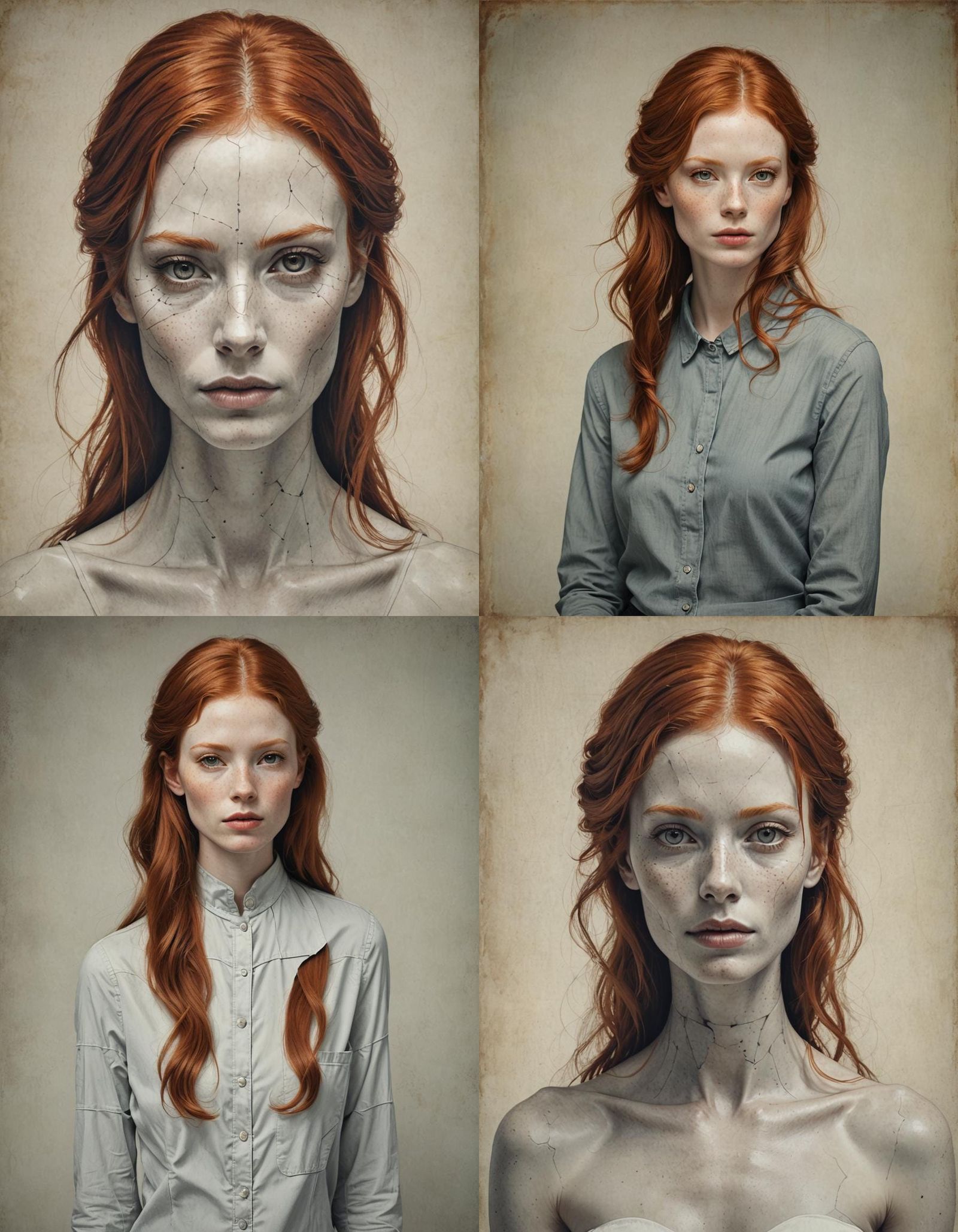 Beautiful Redhead Model Portrait