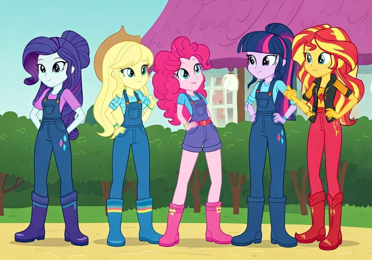 Equestria Girls at Sweet Apple Acres