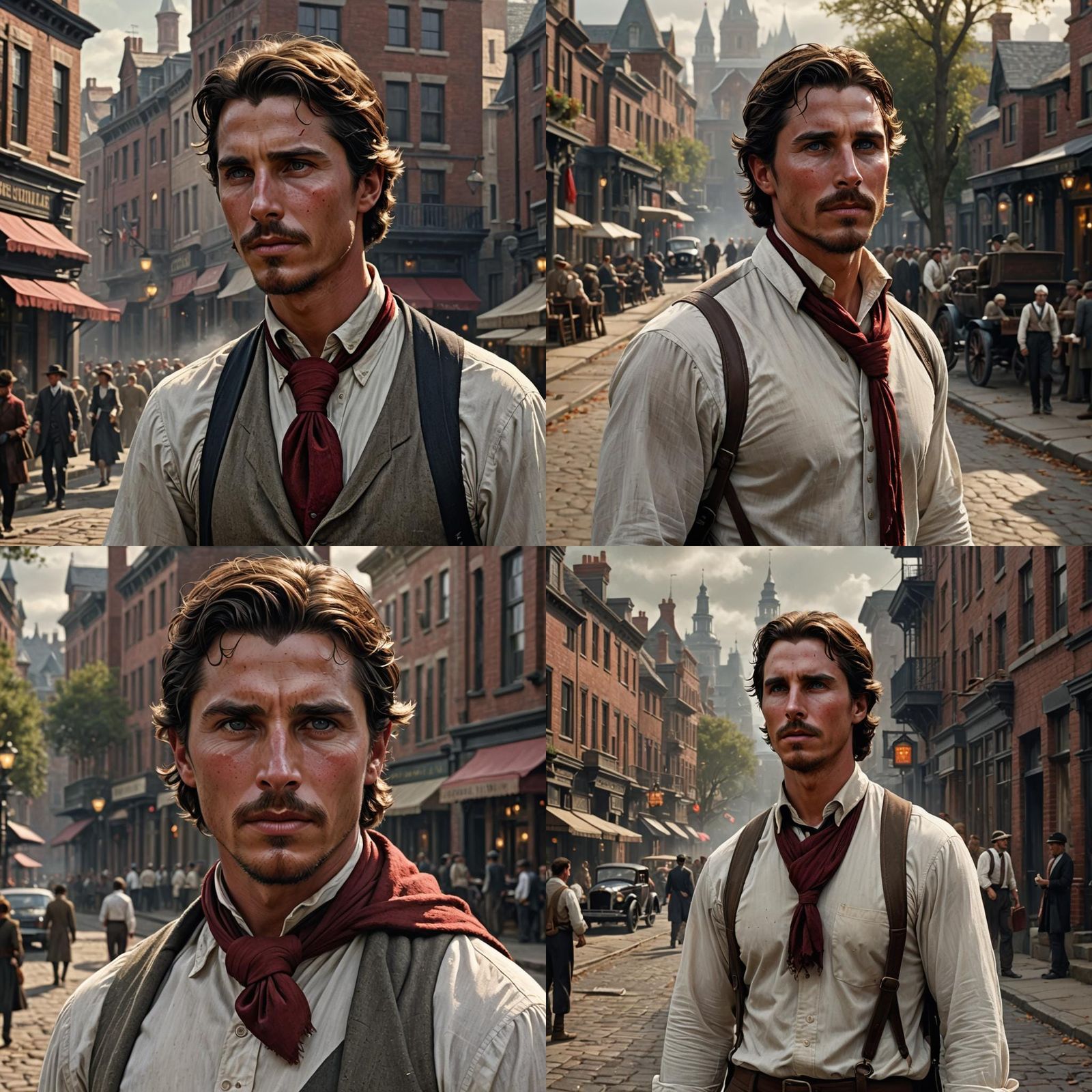 Victorian Teenage Boy with Freckles, Detailed Fantasy Art