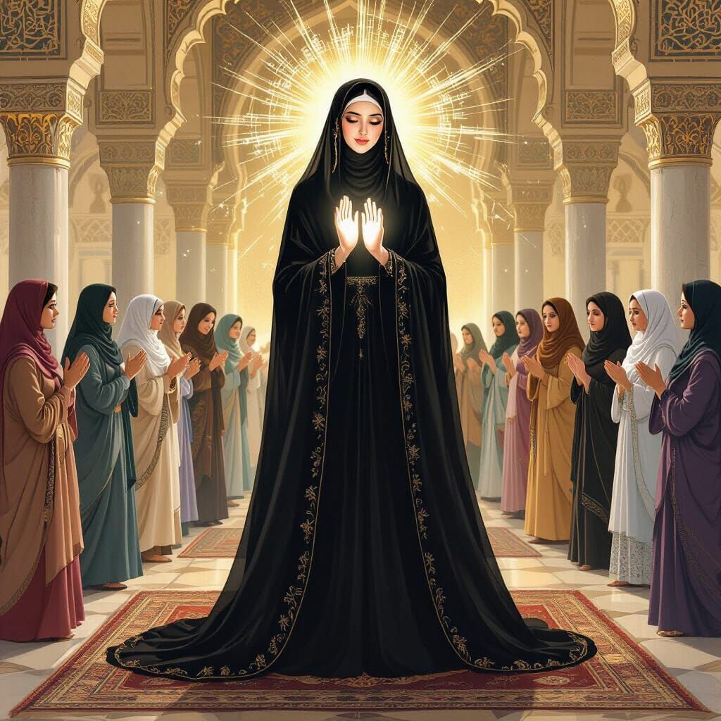 Spiritual Light of Lady Fatimah in Medina Mosque