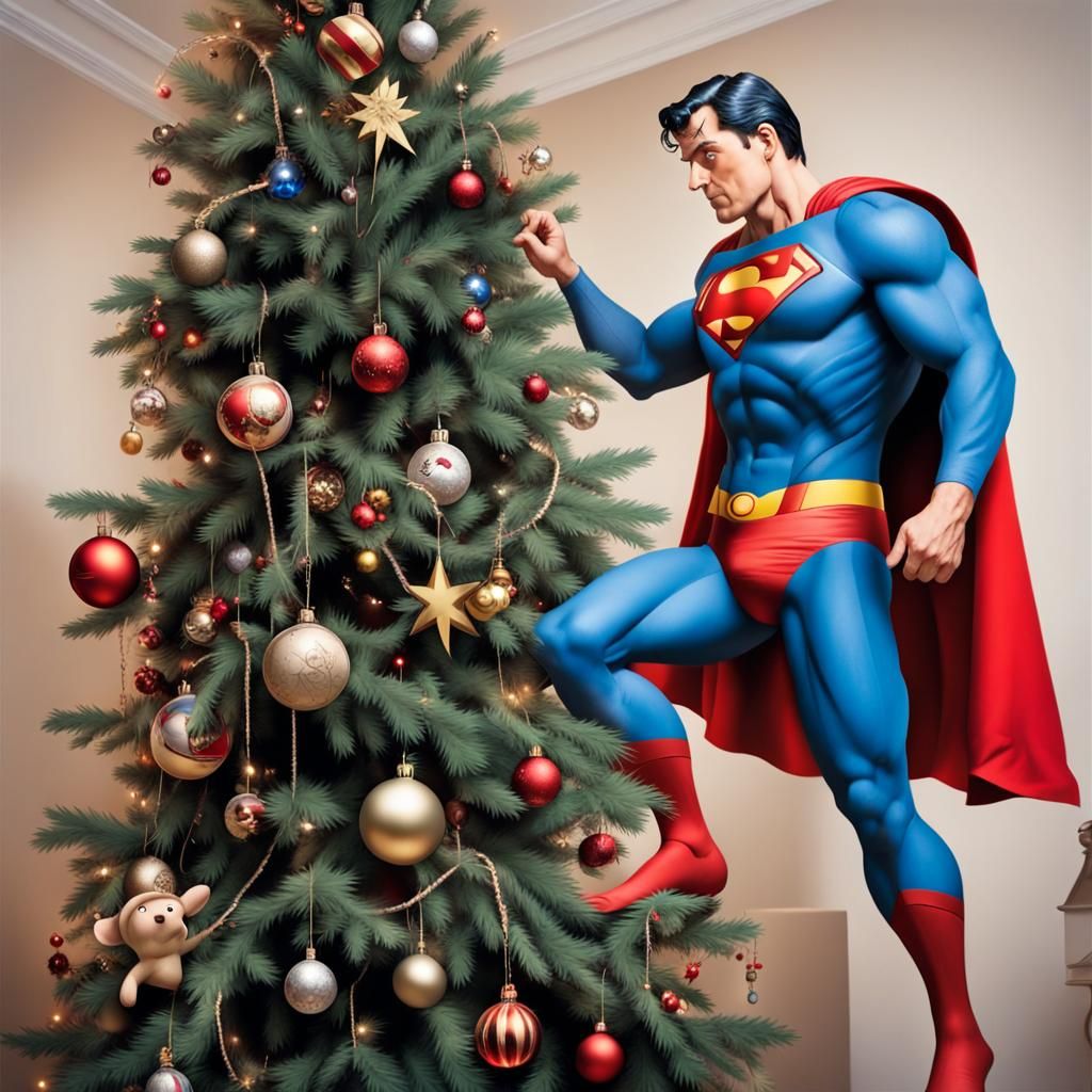 Superman en el arbol