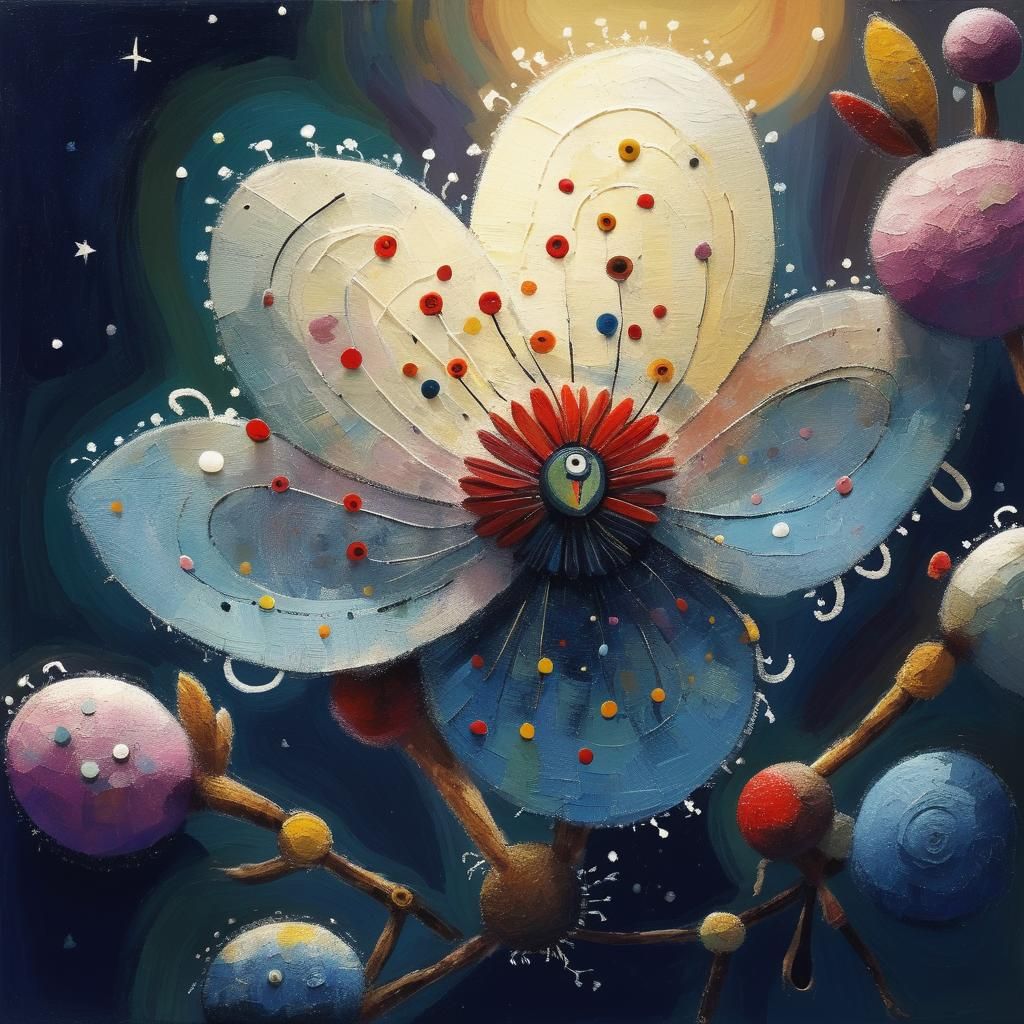 Folk Art in the Style of Klimt and Chagall