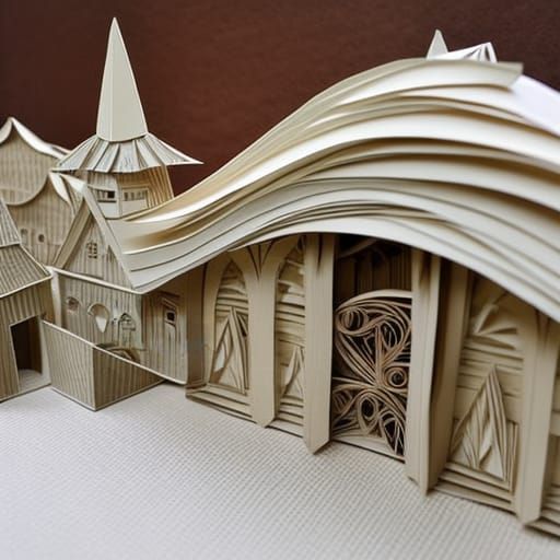 Hobbit Home Papercraft Quilling Origami