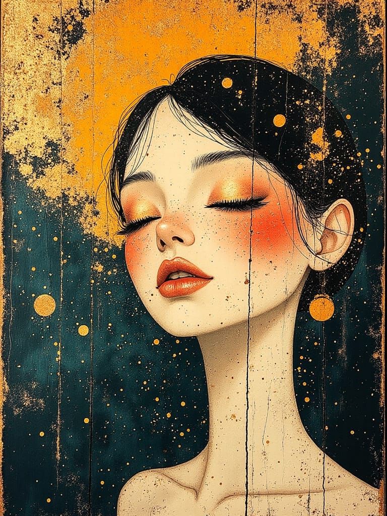 Vibrant Swedish Man in Fusion Art Style