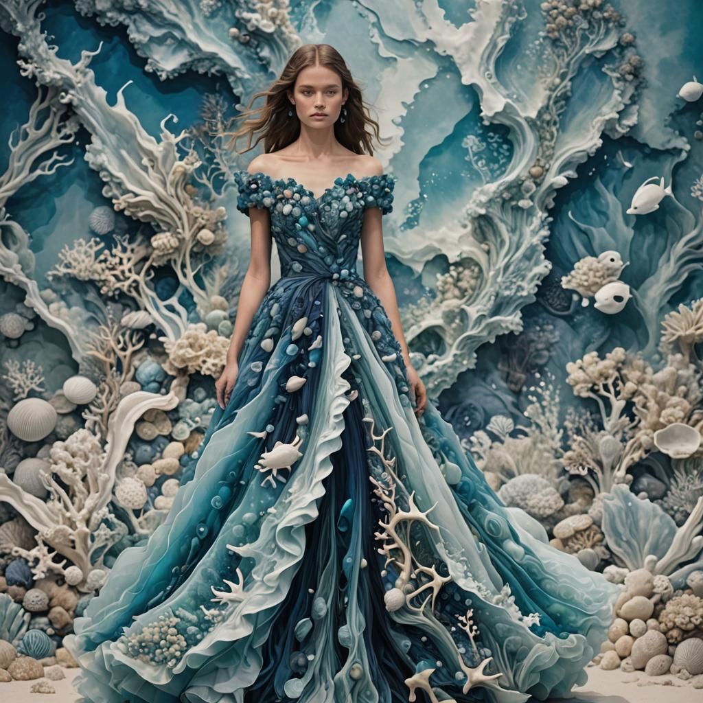 Ocean Dress: An AI-Generated Marvel