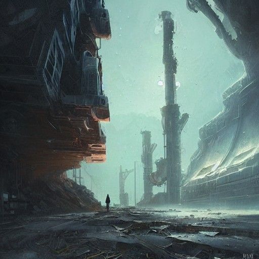 Sinister Abandoned Alien Mining Town