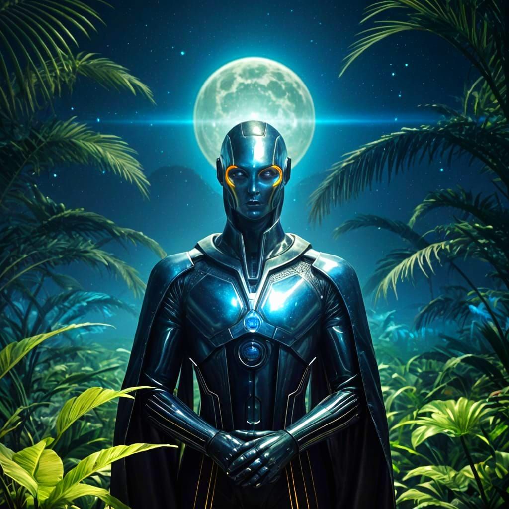 Ethereal Utopian Vision in Retrofuturist Style