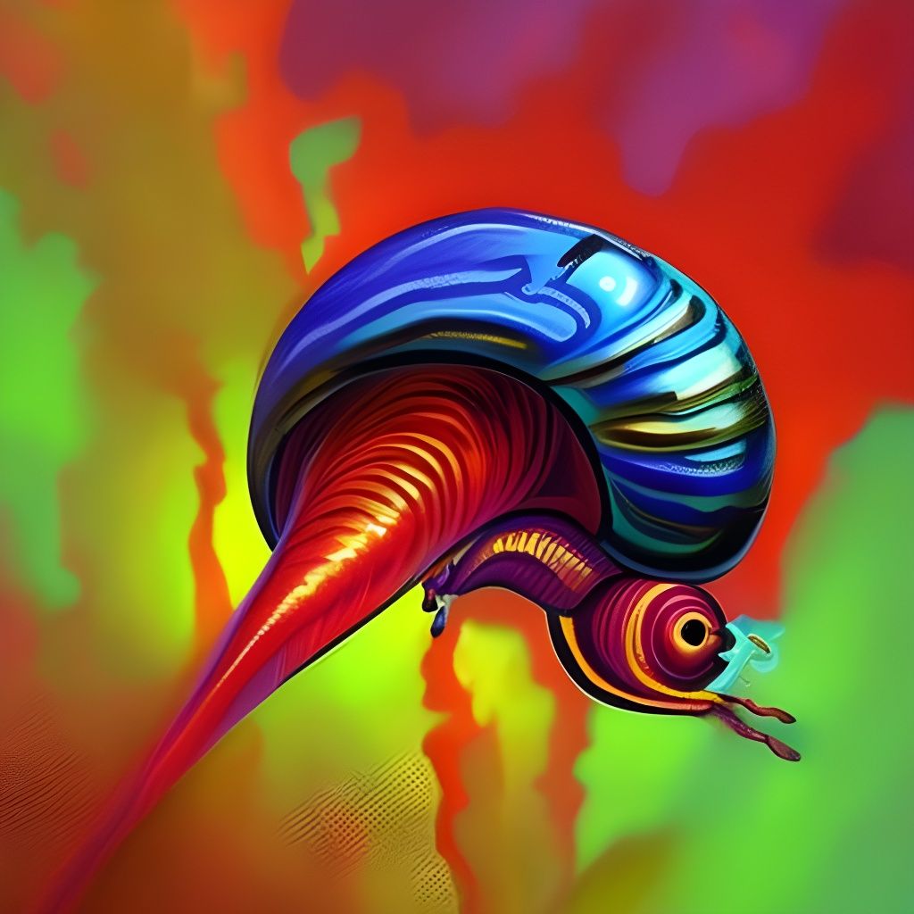 Snail with Flamethrower in Dark Academia Style