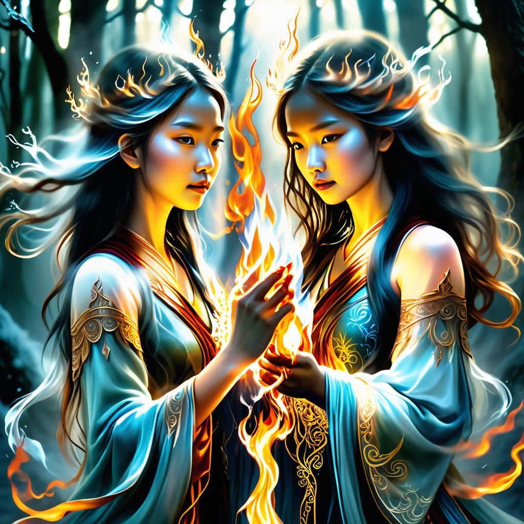 Twins of Fire and Ice