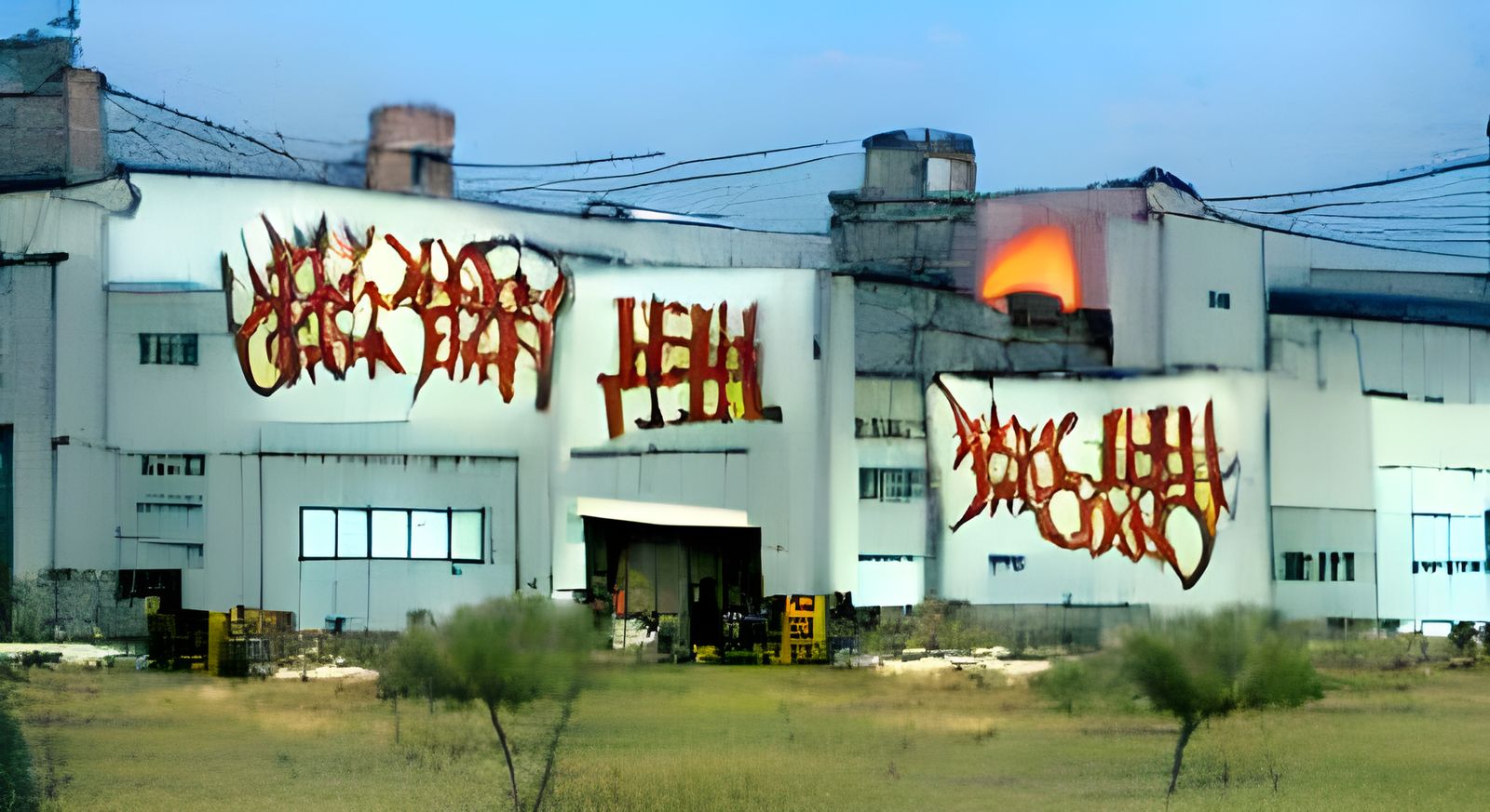 Infernal Factory: A Hellish Production Scene
