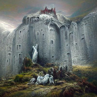 Medieval Castle in Hyperrealistic Style