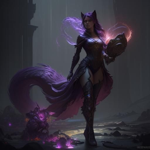 Fox Flare Rose in Dark Fantasy Concept Art