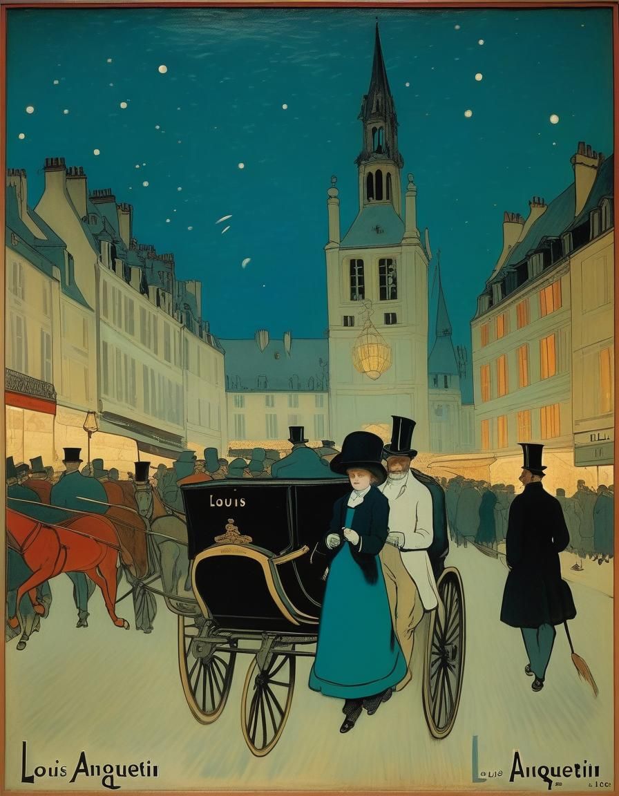 Cloisonnist Painting with Bold Colors and Shapes