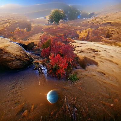 Autumnal Landscape on Neptune in 4K