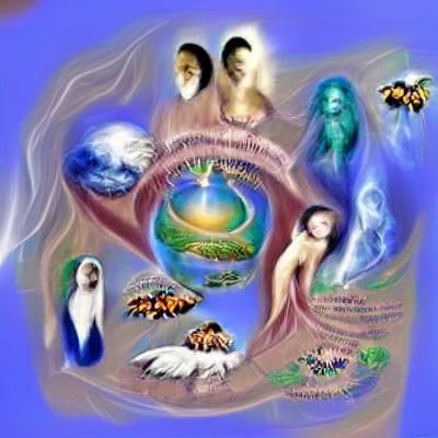 Celestial Beings Breathe Life Into Earth