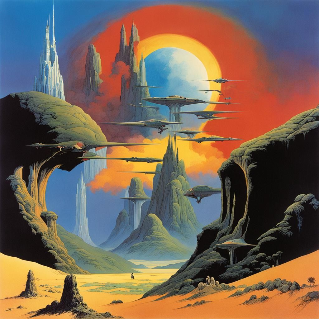 Surreal Landscape Album Cover Art