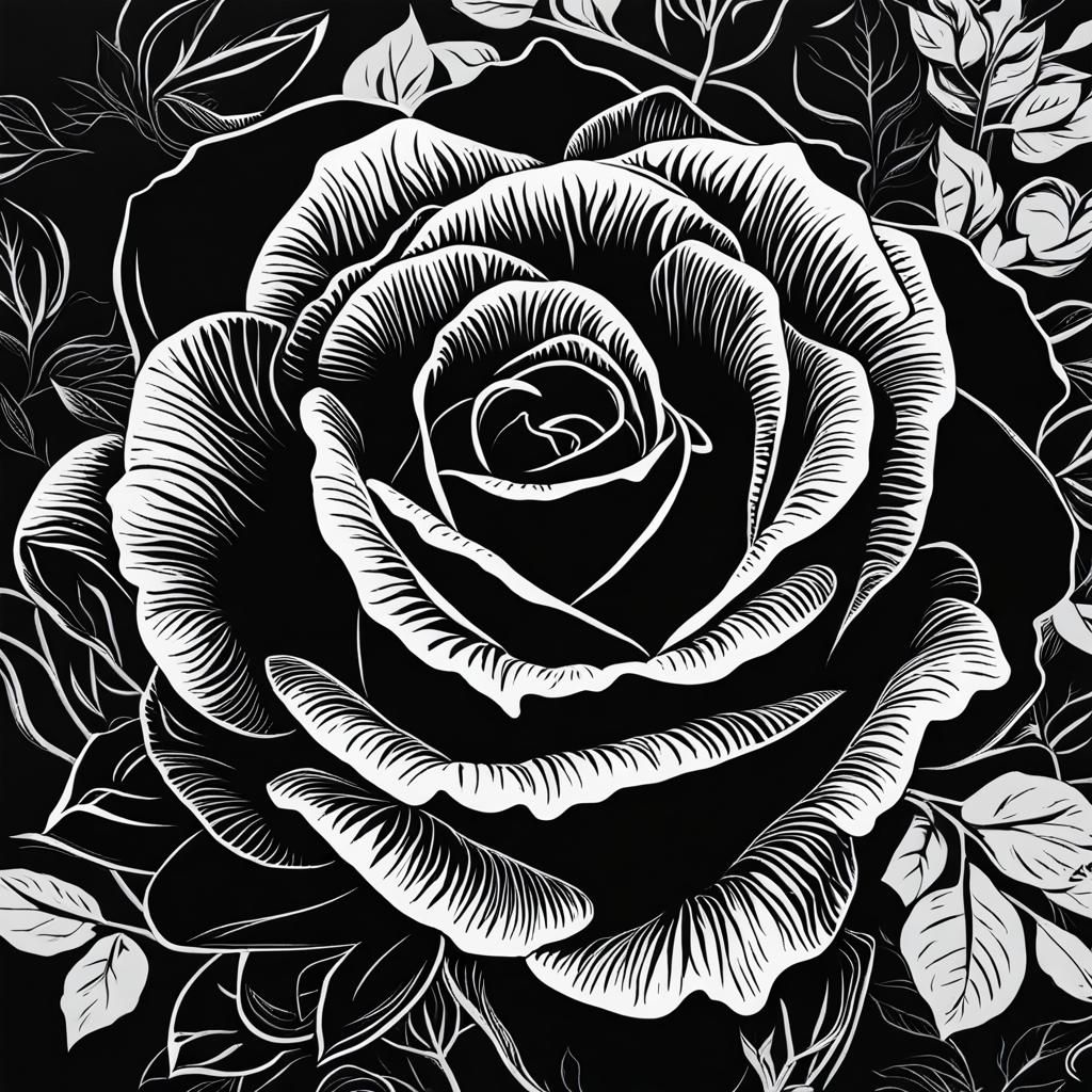 A Single Black Rose
